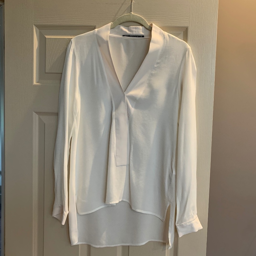 Zara Woman Cream Blouse sz S